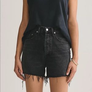 Agolde Dee Shorts, Black